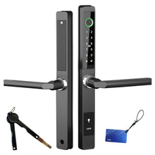Load image into Gallery viewer, Fingerprint Keyless Keypad Passcode App Control Waterproof Electronic Smart Lock for Front Door Patio Glass Door