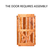 Load image into Gallery viewer, Mini X Series Stained Solid Pine Wood Interior Double Sliding Barn Door With Hardware Kit