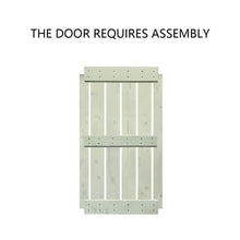 Load image into Gallery viewer, Mid-Bar Series Stained Solid Wood Interior Double Sliding Barn Door With Hardware Kit