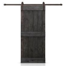 Load image into Gallery viewer, Mid-X Bar Pre-assembled Stained Wood Sliding Barn Door with Hardware Kit