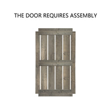 Load image into Gallery viewer, Mid-Bar Series Stained Solid Wood Interior Double Sliding Barn Door With Hardware Kit