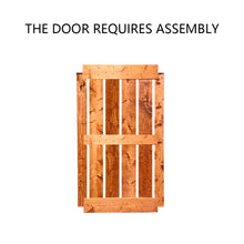 Load image into Gallery viewer, Mid-Bar Series Stained Solid Wood Interior Double Sliding Barn Door With Hardware Kit