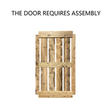 Load image into Gallery viewer, Mid-Bar Series Stained Solid Wood Interior Double Sliding Barn Door With Hardware Kit
