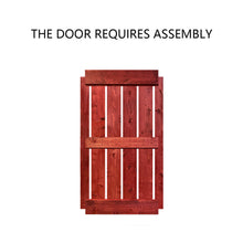 Load image into Gallery viewer, Mid-Bar Series Stained Solid Wood Interior Double Sliding Barn Door With Hardware Kit