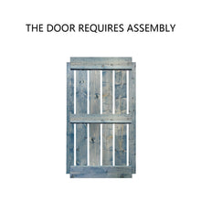 Load image into Gallery viewer, Mid-Bar Series Stained Solid Wood Interior Double Sliding Barn Door With Hardware Kit