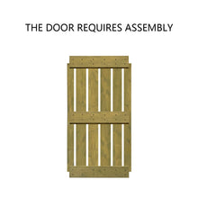 Load image into Gallery viewer, Mid-Bar Series Stained Solid Wood Interior Double Sliding Barn Door With Hardware Kit