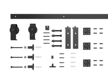 Load image into Gallery viewer, 6 Panel MDF Composite Bi-Fold Barn Door with Sliding Hardware Kit