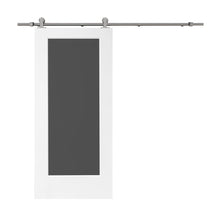 Load image into Gallery viewer, Chalkboard Series Black Stained Composite MDF 1 Panel Interior Sliding Barn Door with Hardware Kit