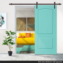 Load image into Gallery viewer, Composite MDF 2 Panel Arch Top Interior Barn Door Slab