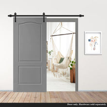 Load image into Gallery viewer, Composite MDF 2 Panel Arch Top Interior Barn Door Slab