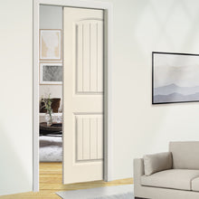 Load image into Gallery viewer, Elegant Series Composite MDF 2 Panel Camber Top Interior Door Slab For Pocket Door
