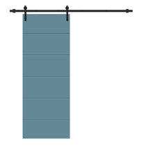 Load image into Gallery viewer, Modern Classic Series Composite MDF Paneled Interior Sliding Barn Door with Hardware Kit