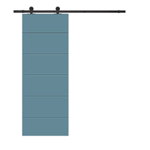 Load image into Gallery viewer, Modern Classic Series Composite MDF Paneled Interior Sliding Barn Door with Hardware Kit