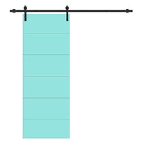 Load image into Gallery viewer, Modern Classic Series Composite MDF Paneled Interior Sliding Barn Door with Hardware Kit