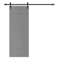 Load image into Gallery viewer, Modern Classic Series Composite MDF Paneled Interior Sliding Barn Door with Hardware Kit