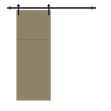 Load image into Gallery viewer, Modern Classic Series Composite MDF Paneled Interior Sliding Barn Door with Hardware Kit