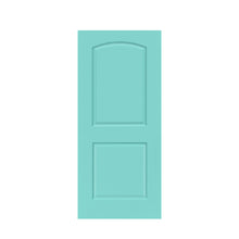 Load image into Gallery viewer, Composite MDF 2 Panel Round Top Interior Door Slab For Pocket Door
