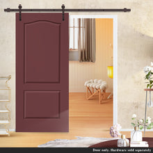 Load image into Gallery viewer, Composite MDF 2 Panel Arch Top Interior Barn Door Slab