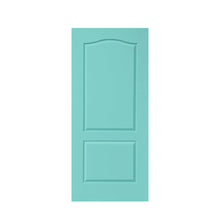 Load image into Gallery viewer, Stained Composite MDF 2 Panel Arch Top Interior Pocket Door