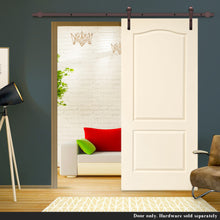 Load image into Gallery viewer, Composite MDF 2 Panel Arch Top Interior Barn Door Slab