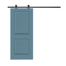 Load image into Gallery viewer, Composite MDF 2-Panel Interior Sliding Barn Door with Hardware Kit