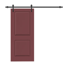 Load image into Gallery viewer, Composite MDF 2-Panel Interior Sliding Barn Door with Hardware Kit