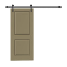 Load image into Gallery viewer, Composite MDF 2-Panel Interior Sliding Barn Door with Hardware Kit