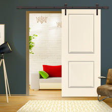 Load image into Gallery viewer, Composite MDF 2-Panel Interior Sliding Barn Door with Hardware Kit