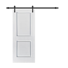 Load image into Gallery viewer, Composite MDF 2-Panel Interior Sliding Barn Door with Hardware Kit