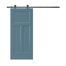 Load image into Gallery viewer, Composite MDF 3 Panel Interior Sliding Barn Door with Hardware Kit
