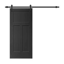 Load image into Gallery viewer, Composite MDF 3 Panel Interior Sliding Barn Door with Hardware Kit