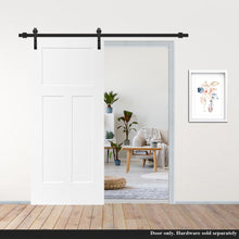 Load image into Gallery viewer, White Primed Composite MDF 3 Panel Interior Barn Door Slab