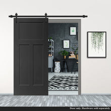 Load image into Gallery viewer, Stained Composite MDF 3-Panel Interior Barn Door Slab