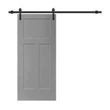Load image into Gallery viewer, Composite MDF 3 Panel Interior Sliding Barn Door with Hardware Kit
