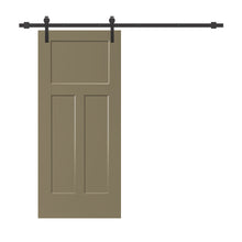 Load image into Gallery viewer, Composite MDF 3 Panel Interior Sliding Barn Door with Hardware Kit