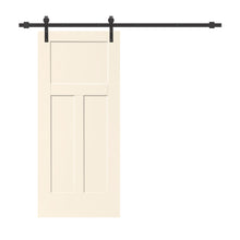 Load image into Gallery viewer, Composite MDF 3 Panel Interior Sliding Barn Door with Hardware Kit