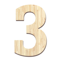 Load image into Gallery viewer, Wood Block Letter Unfinished Monogram Initial Alphabet Large Wall Numbers & Symbols for Home Bedroom Office Wedding Party DIY Decor Ready to Paint or Stain