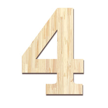 Load image into Gallery viewer, Wood Block Letter Unfinished Monogram Initial Alphabet Large Wall Numbers & Symbols for Home Bedroom Office Wedding Party DIY Decor Ready to Paint or Stain