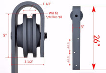 Load image into Gallery viewer, 8FT 800LBS Sliding Door Track and Hardware Set