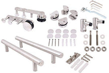 Load image into Gallery viewer, 79 in. TY98S12 Wooden Satin Stainless Steel Sliding Door Hardware