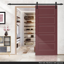 Load image into Gallery viewer, Composite MDF 5 Panel Interior Barn Door Slab