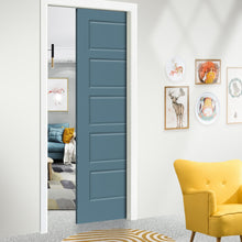 Load image into Gallery viewer, Stained Composite MDF 5 Panel Interior Door Slab For Pocket Door