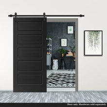 Load image into Gallery viewer, Composite MDF 5 Panel Interior Barn Door Slab