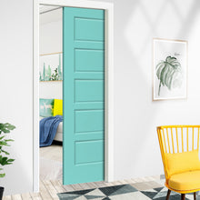 Load image into Gallery viewer, Stained Composite MDF 5 Panel Interior Door Slab For Pocket Door