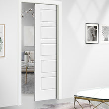 Load image into Gallery viewer, Stained Composite MDF 5 Panel Interior Door Slab For Pocket Door