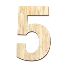 Load image into Gallery viewer, Wood Block Letter Unfinished Monogram Initial Alphabet Large Wall Numbers & Symbols for Home Bedroom Office Wedding Party DIY Decor Ready to Paint or Stain