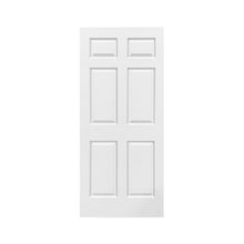 Load image into Gallery viewer, Painted Finished Composite MDF 6 Panel Interior Door Slab For Pocket Door