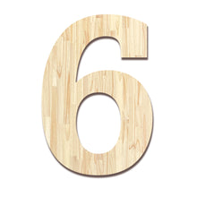 Load image into Gallery viewer, Wood Block Letter Unfinished Monogram Initial Alphabet Large Wall Numbers & Symbols for Home Bedroom Office Wedding Party DIY Decor Ready to Paint or Stain