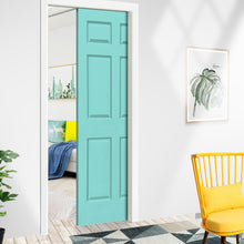 Load image into Gallery viewer, Painted Finished Composite MDF 6 Panel Interior Door Slab For Pocket Door