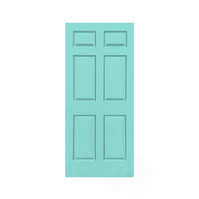 Load image into Gallery viewer, Stained Composite MDF 6 Panel Interior Barn Door Slab